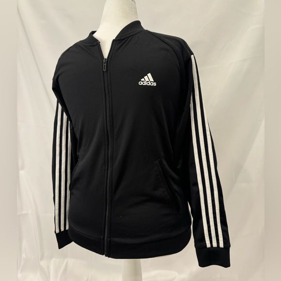 Adidas Black Track Zip-Up Jacket - Picture 8 of 9